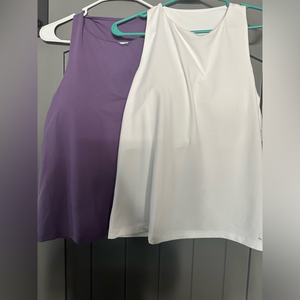 Razor back crop tank tops with built in bra